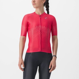 Castelli AERO PRO W Jersey Dame Rød | VOLGWHU-71