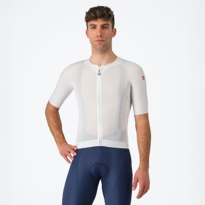 Castelli AERO RACE 7.0 Jersey Herre Hvide | HBJASVD-38