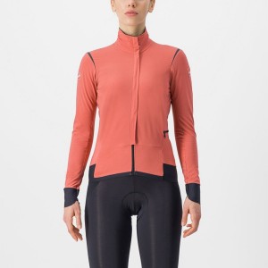 Castelli ALPHA FLIGHT ROS W Jakker Dame Rød Sort Sort | SRKUOPV-31