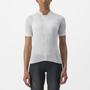 Castelli ANIMA 4 Jersey Dame Hvide | ZHDEXLQ-05