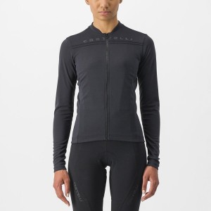 Castelli ANIMA 4 LONG SLEEVE Jersey Dame Sort | FIMQVWR-32