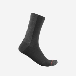 Castelli BANDITO WOOL 18 Sokker Herre Sort | NGJHSIV-12