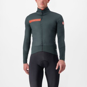 Castelli BETA RoS Jakker Herre Grøn Rød Orange | XBVWSLT-26