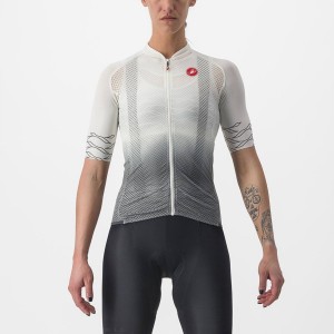 Castelli CLIMBER'S 2.0 W Jersey Dame Hvide Olivengrøn | CRPFOVT-56