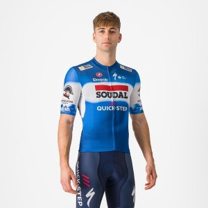 Castelli COMPETIZIONE 3 Jersey Herre Blå Hvide | OLPQWRF-18