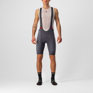 Castelli COMPETIZIONE Bib Shorts Herre Mørkegrå | AQWTEDK-84