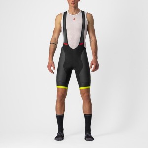 Castelli COMPETIZIONE KIT Bib Shorts Herre Sort Lysegrøn | CAFWPLJ-14