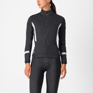 Castelli DINAMICA 2 Jakker Dame Sort Hvide | NLZPDJB-80