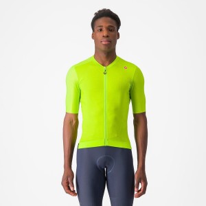 Castelli ESPRESSO Jersey Herre Lysegrøn Dyb Grøn | JQDZIRW-02