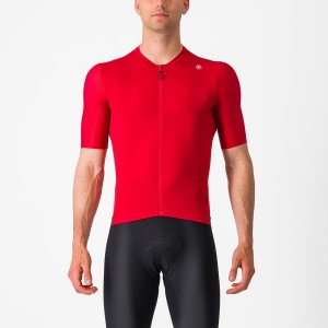 Castelli ESPRESSO Jersey Herre Rød Dyb Bordeaux | QFHKDAV-59