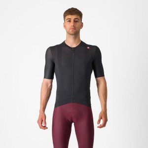 Castelli ESPRESSO Jersey Herre Sort Mørkegrå | IEUWBVS-35