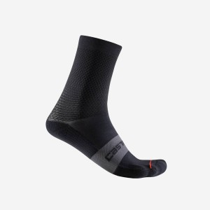 Castelli ESPRESSO W 12 Sokker Dame Sort | WKASTRY-86