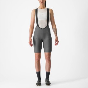 Castelli ESPRESSO W DT Bib Shorts Dame Grå | YUERKDP-08