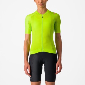 Castelli ESPRESSO W Jersey Dame Lysegrøn Dyb Grøn | GDXSTRI-01