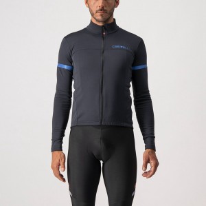 Castelli FONDO 2 FZ Jersey Herre Sort Blå | USCNOML-50