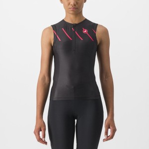 Castelli FREE 2 W TRI SINGLET Jakkesæt Dame Sort | VJFOLGR-69