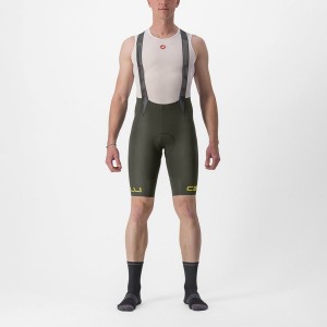 Castelli FREE AERO RC CLASSIC Bib Shorts Herre Dyb Grøn | JTYPOVH-85