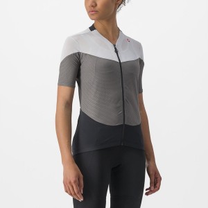 Castelli GRADIENT COLOR BLOCK Jersey Dame Grå Sølv Grå | OQMPVKC-12