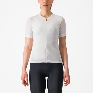 Castelli LIBERA Jersey Dame Hvide | KVRMUZB-41