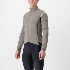 Castelli PERFETTO RoS 2 CONVERTIBLE Jakker Herre Grå Khaki Grå | IZCSFPU-69