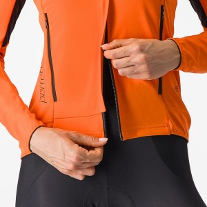 Castelli PERFETTO RoS 2 W Jakker Dame Rød Orange Sort | MTELNCR-06