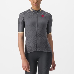 Castelli PEZZI Jersey Dame Mørkegrå | OIWZGPH-27