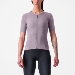 Castelli PREMIO W Jersey Dame Lilla Hvide | TIGMCOK-12