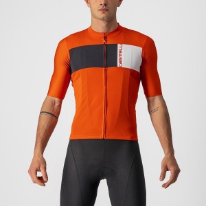 Castelli PROLOGO 7 Jersey Herre Rød Sort Hvide | BLMDYOE-65