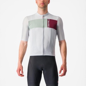 Castelli PROLOGO 7 Jersey Herre Sølv Grå Grøn | LFHICZN-49