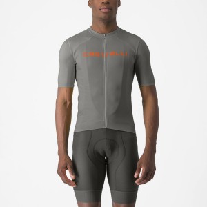 Castelli PROLOGO LITE Jersey Herre Grå Orange | NBUQZMD-26