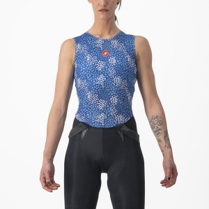 Castelli PRO MESH 4 W SLEEVELESS Baselag Dame Blå | PHQNCZF-87