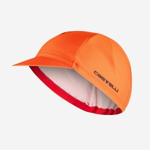 Castelli ROSSO CORSA 2 Kasket Herre Orange | ONWDCBM-75