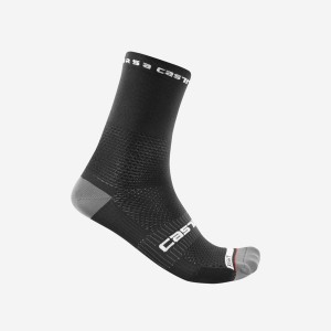 Castelli ROSSO CORSA PRO 15 Sokker Herre Sort | JCXPUDN-38