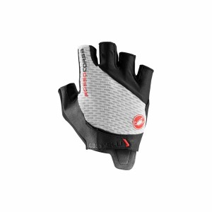 Castelli ROSSO CORSA PRO V Handsker Herre Hvide | UHDZYSJ-16