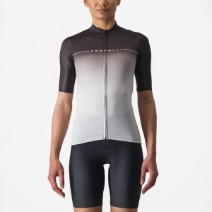 Castelli SALITA Jersey Dame Sort Sølv Grå Hvide | DXVQNYO-47