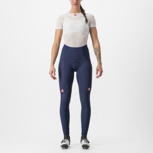 Castelli SORPASSO RoS W Leggings Dame Blå Sølv | EQLGZAD-61