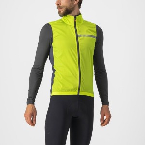 Castelli SQUADRA STRETCH Vest Herre Lysegrøn Mørkegrå | XDJMGKT-13