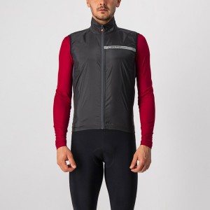 Castelli SQUADRA STRETCH Vest Herre Sort Mørkegrå | PMFINYT-65