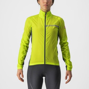 Castelli SQUADRA STRETCH W Beskyttelse Dame Lysegrøn Mørkegrå | GXMAQVR-49