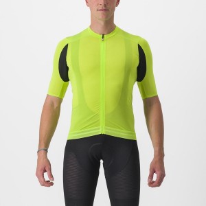 Castelli SUPERLEGGERA 3 Jersey Herre Lysegrøn | DLCJTPB-19