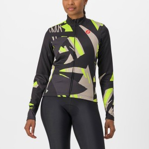 Castelli TROPICALE LS Jersey Dame Sort | GTRZQUP-24