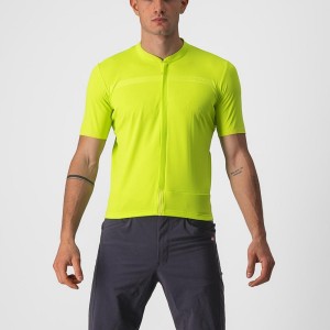 Castelli UNLIMITED ALLROAD Jersey Herre Lysegrøn | AOKBUHE-27