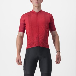 Castelli UNLIMITED TERRA Jersey Herre Mørkerød | WVRPTIA-80