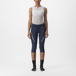 Castelli VELOCISSIMA 3 KNICKER Leggings Dame Blå Lilla Hvide | PDAGBRE-56