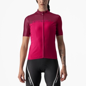 Castelli VELOCISSIMA Jersey Dame Rød Bordeaux | SYGZXEQ-14