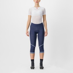 Castelli VELOCISSIMA THERMAL KNICKER Leggings Dame Blå Sølv | OKNDWIE-57