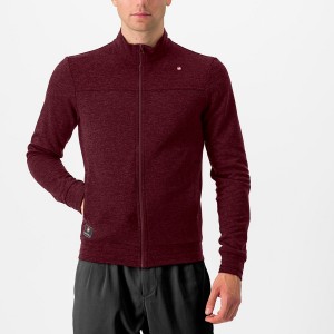 Castelli VIGORELLI TRACK Casual Herre Dyb Bordeaux | SWBENOI-94