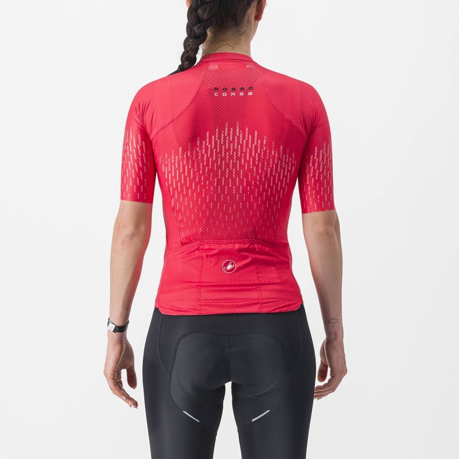 Castelli AERO PRO W Jersey Dame Rød | VOLGWHU-71