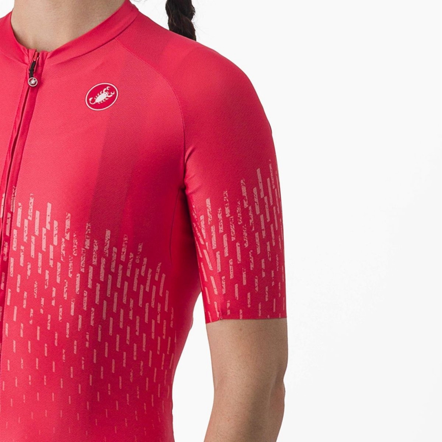 Castelli AERO PRO W Jersey Dame Rød | VOLGWHU-71