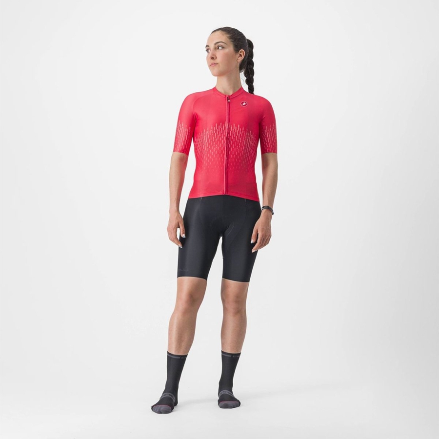 Castelli AERO PRO W Jersey Dame Rød | VOLGWHU-71